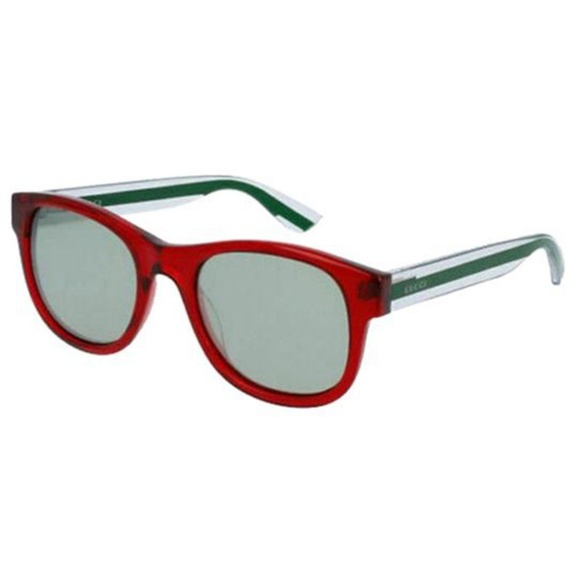 Gucci Square Style Silver Mirrored Lens.